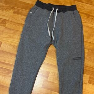 Vuori Gray Sweatpants with Black Waistband